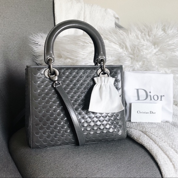 RARE ❤️ Dior Fish Scale Odyssey “Lady Dior” Bag - Picture 3 of 12